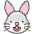 Rabbit Face Emoji from Kawaii Emoji Set