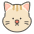 Cat Face Emoji from Kawaii Emoji Set