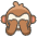See No Evil Monkey Emoji from Kawaii Emoji Set