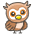 Owl Emoji from Kawaii Emoji Set