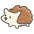 Hedgehog Emoji from Kawaii Emoji Set
