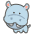 Hippopotamus Emoji from Kawaii Emoji Set