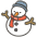 Snowman Emoji from Kawaii Emoji Set