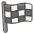 Chequered Flag Emoji from Kawaii Emoji Set