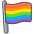 Rainbow Flag Emoji from Kawaii Emoji Set