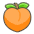 Peach Emoji from Kawaii Emoji Set