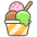 Ice Cream A Emoji from Kawaii Emoji Set