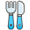 Fork And Knife Emoji from Kawaii Emoji Set