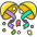 Confetti Ball Emoji from Kawaii Emoji Set