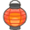 Red Paper Lantern Emoji from Kawaii Emoji Set