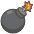 Bomb Emoji from Kawaii Emoji Set