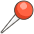 Round Pushpin Emoji from Kawaii Emoji Set