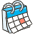 Spiral Calendar Emoji from Kawaii Emoji Set