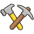 Hammer And Pick Emoji from Kawaii Emoji Set