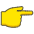 Backhand Index Pointing Right Emoji from Kawaii Emoji Set