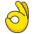 Ok Hand Emoji from Kawaii Emoji Set