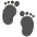 Footprints Emoji from Kawaii Emoji Set