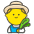Man Farmer A Emoji from Kawaii Emoji Set