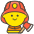 Man Firefighter Emoji from Kawaii Emoji Set