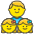 Family Man Girl Girl Emoji from Kawaii Emoji Set