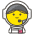Woman Astronaut Emoji from Kawaii Emoji Set