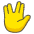 Vulcan Salute Emoji from Kawaii Emoji Set