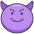 Smiling Face With Horns Emoji from Kawaii Emoji Set