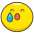 Loudly Crying Face Emoji from Kawaii Emoji Set
