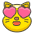 Smiling Cat With Heart Eyes Emoji from Kawaii Emoji Set
