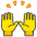 Raising Hands Emoji from Kawaii Emoji Set