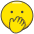 Face With Hand Over Mouth Emoji from Kawaii Emoji Set