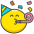 Partying Face Emoji from Kawaii Emoji Set