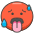 Hot Face Emoji from Kawaii Emoji Set