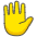 Raised Hand Emoji from Kawaii Emoji Set