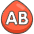 Ab Button Blood Type Emoji from Kawaii Emoji Set