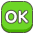 Ok Button Emoji from Kawaii Emoji Set