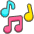 Musical Notes Emoji from Kawaii Emoji Set