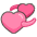Revolving Hearts Emoji from Kawaii Emoji Set