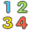 Input Numbers Emoji from Kawaii Emoji Set