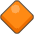 Large Orange Diamond Emoji from Kawaii Emoji Set