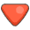 Red Triangle Pointed Down Emoji from Kawaii Emoji Set