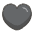 Black Heart Emoji from Kawaii Emoji Set