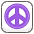Peace Symbol B Emoji from Kawaii Emoji Set