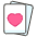 Heart Suit B Emoji from Kawaii Emoji Set