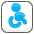 Wheelchair Symbol Emoji from Kawaii Emoji Set
