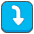 Right Arrow Curving Down Emoji from Kawaii Emoji Set