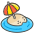 Beach With Umbrella Emoji from Kawaii Emoji Set