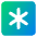 Asterisk Square 1 Icon from Core Gradient Set