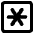 Asterisk Square 2 Icon from Core Remix Set