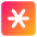 Asterisk Square 2 Icon from Core Gradient Set